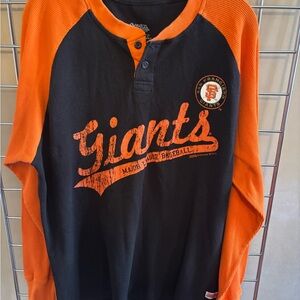 San Francisco Giants Shirt Waffle Weave Shirt Baseball Men’s Sz L